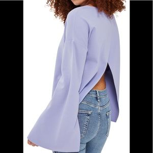 Split Back , bell sleeve top
